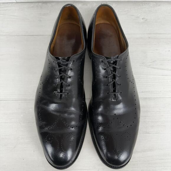 Allen Edmonds Fairfax‎ Wholecut Oxfords Shoes Mens 13 D Black Leather BrogueK main image 12